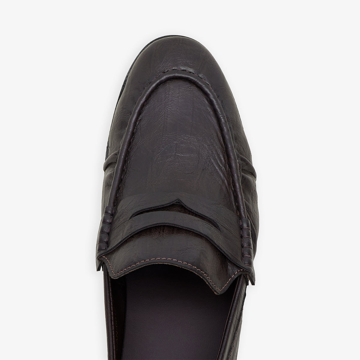 Men’s Textured Penny Loafers