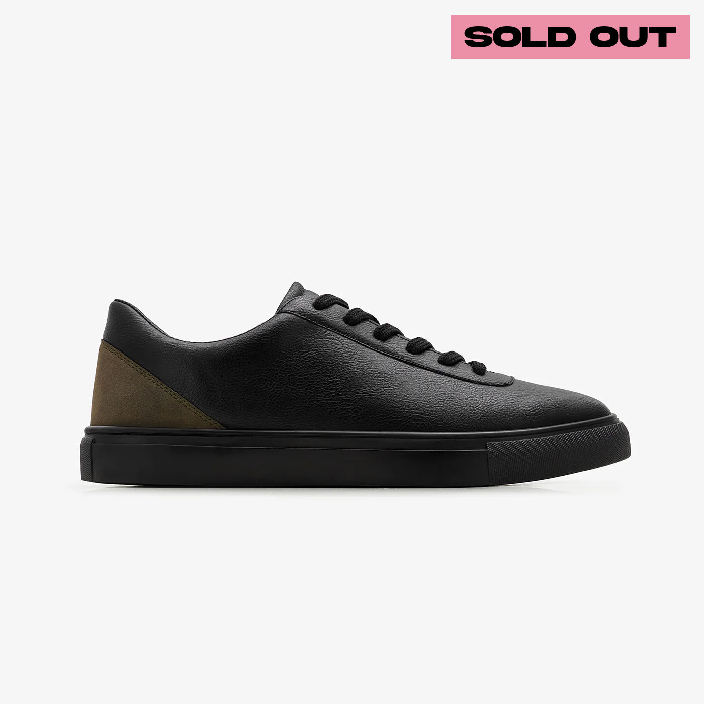 NDURE X HR – Men’s Tonal Black Sneaker with Contrast Heel – Limited Edition