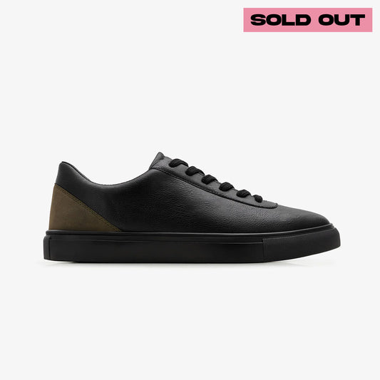 NDURE X HR – Men’s Tonal Black Sneaker with Contrast Heel – Limited Edition