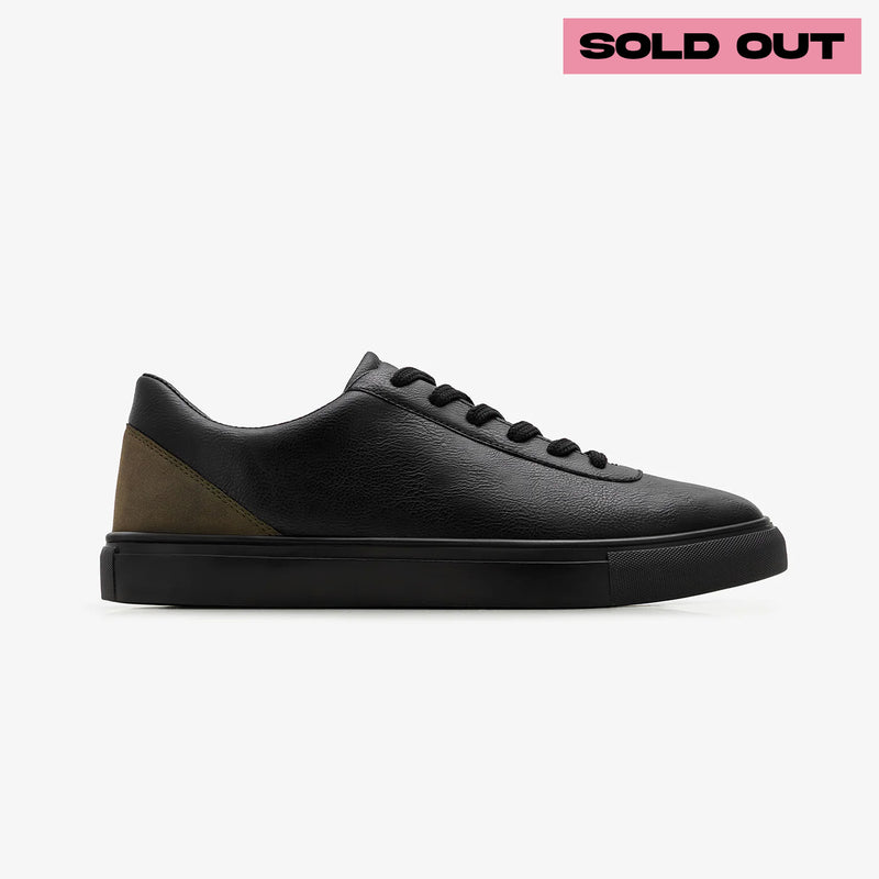 NDURE X HR – Men’s Tonal Black Sneaker with Contrast Heel – Limited Edition