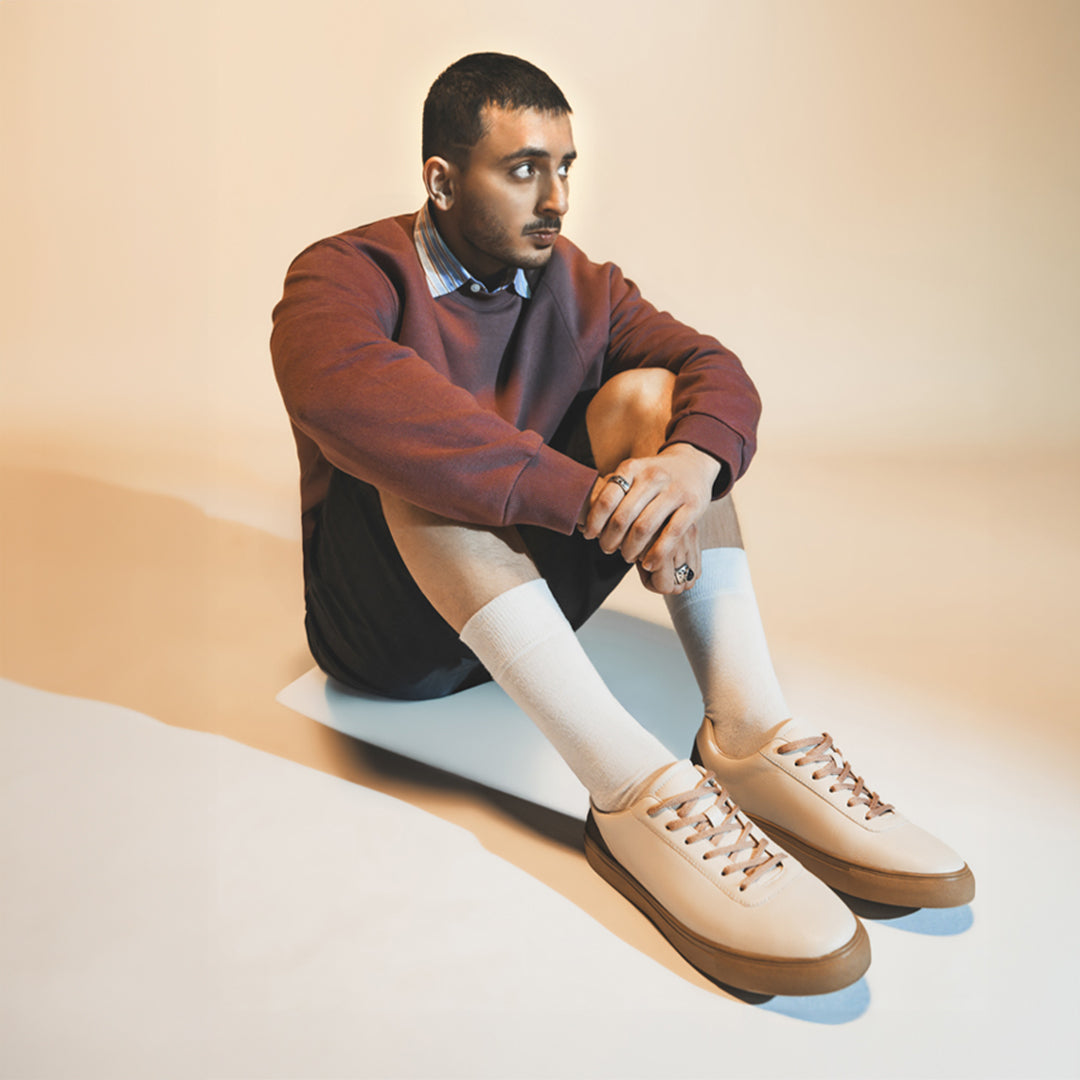 NDURE X HR – Men’s Suede Sneaker with Contrast Heel – Limited Edition