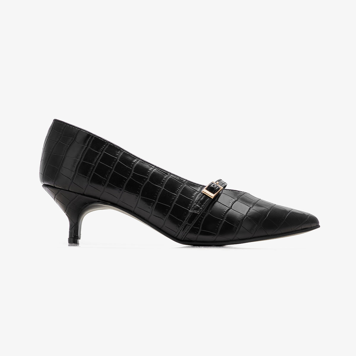 Women’s Buckle Strap Kitten Heels