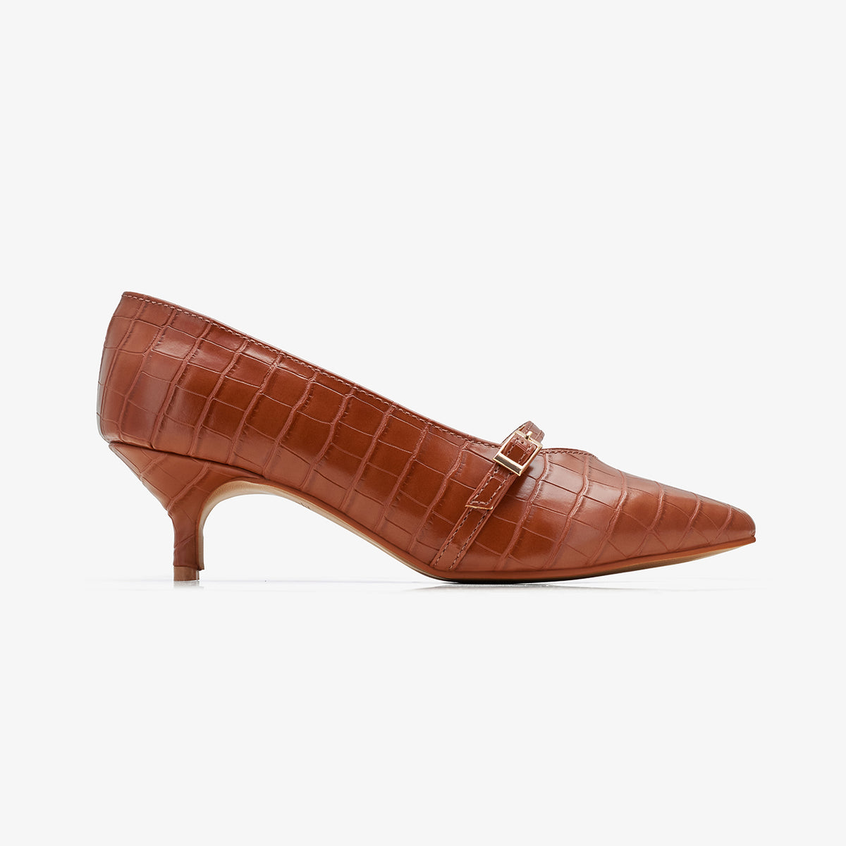 Women’s Buckle Strap Kitten Heels