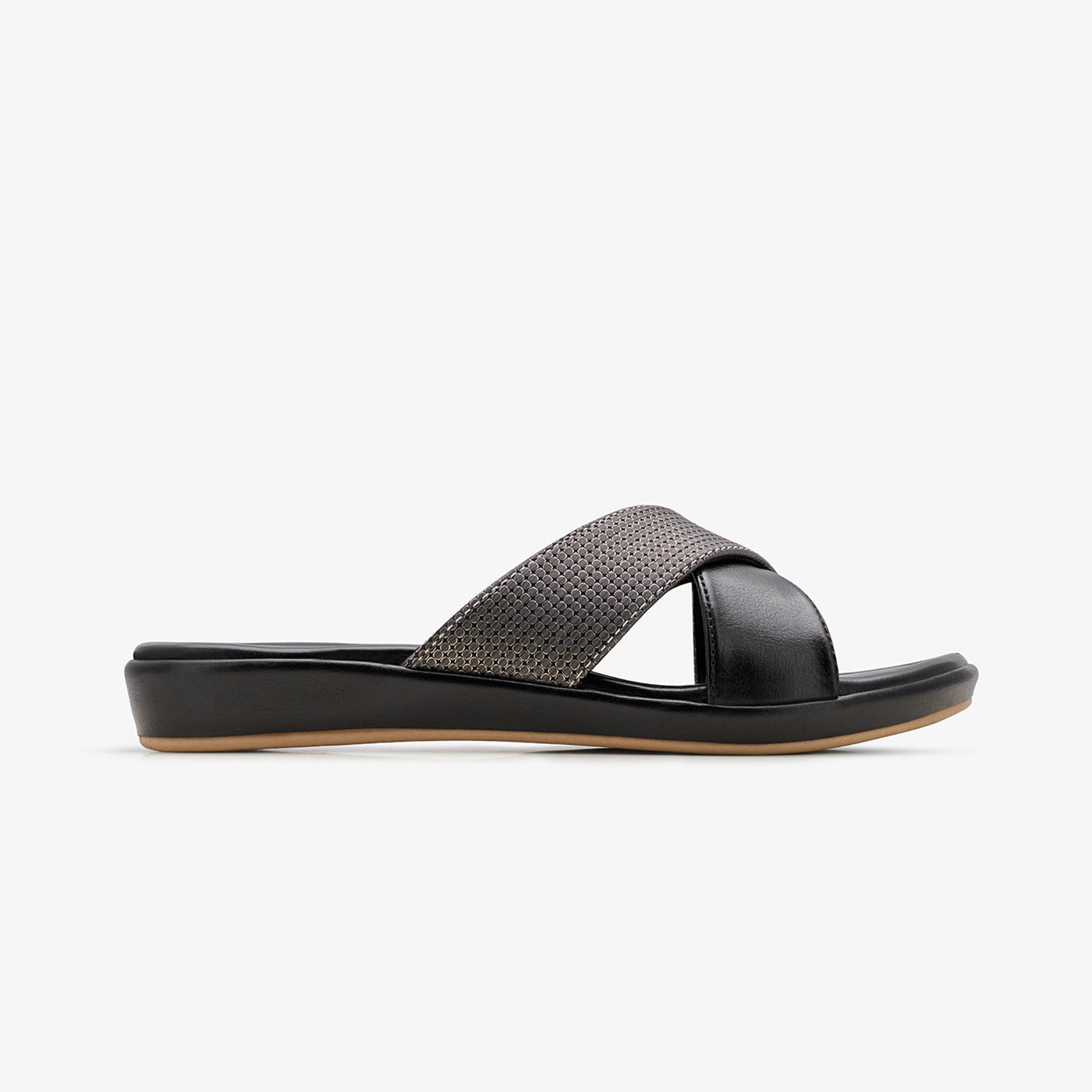 Women's Cross Strap Slides