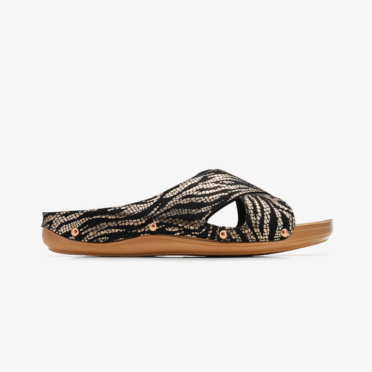 Women's Cross Strap Slides
