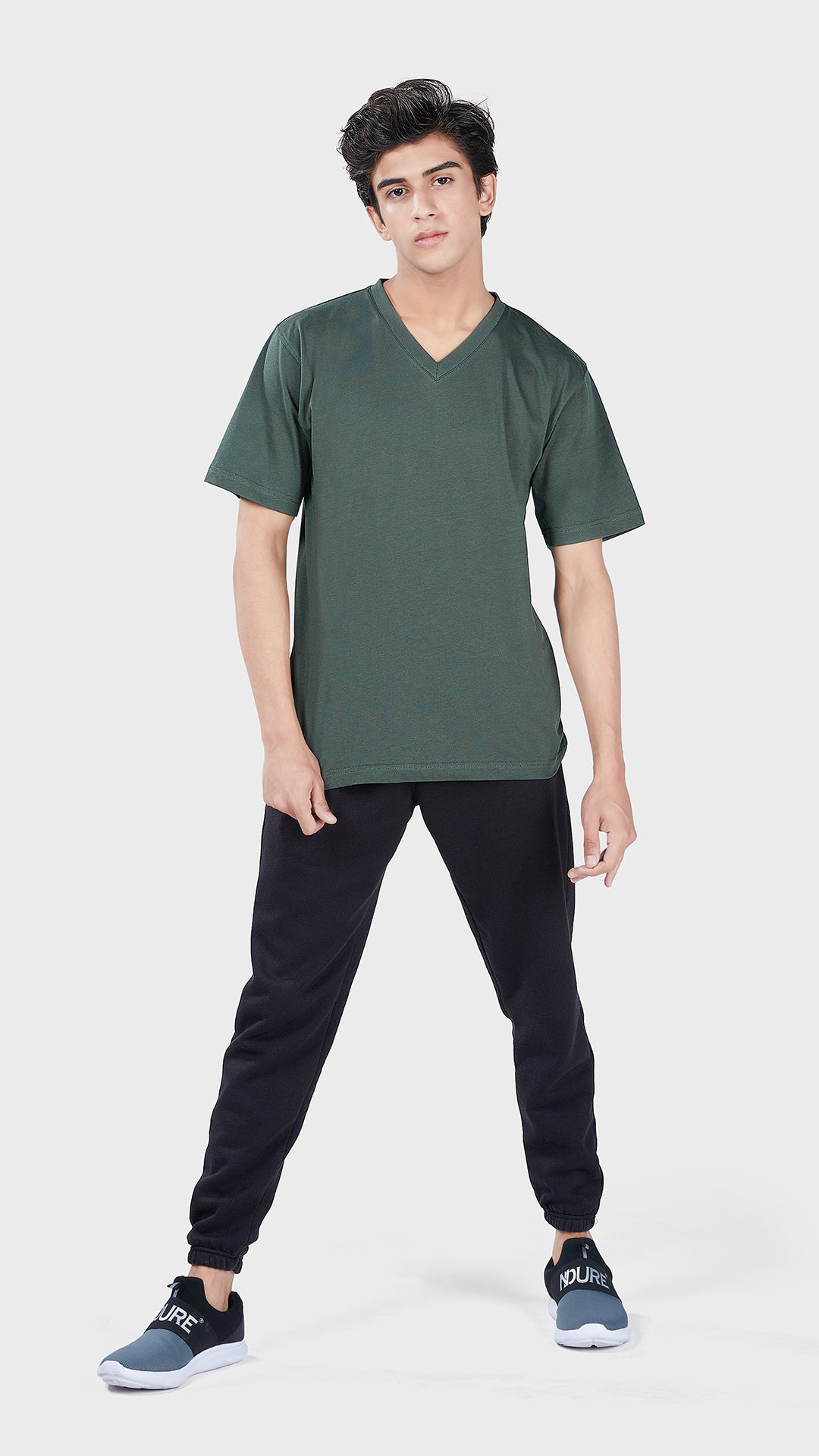 Men's Basic V Half Sleeves T-Shirt
