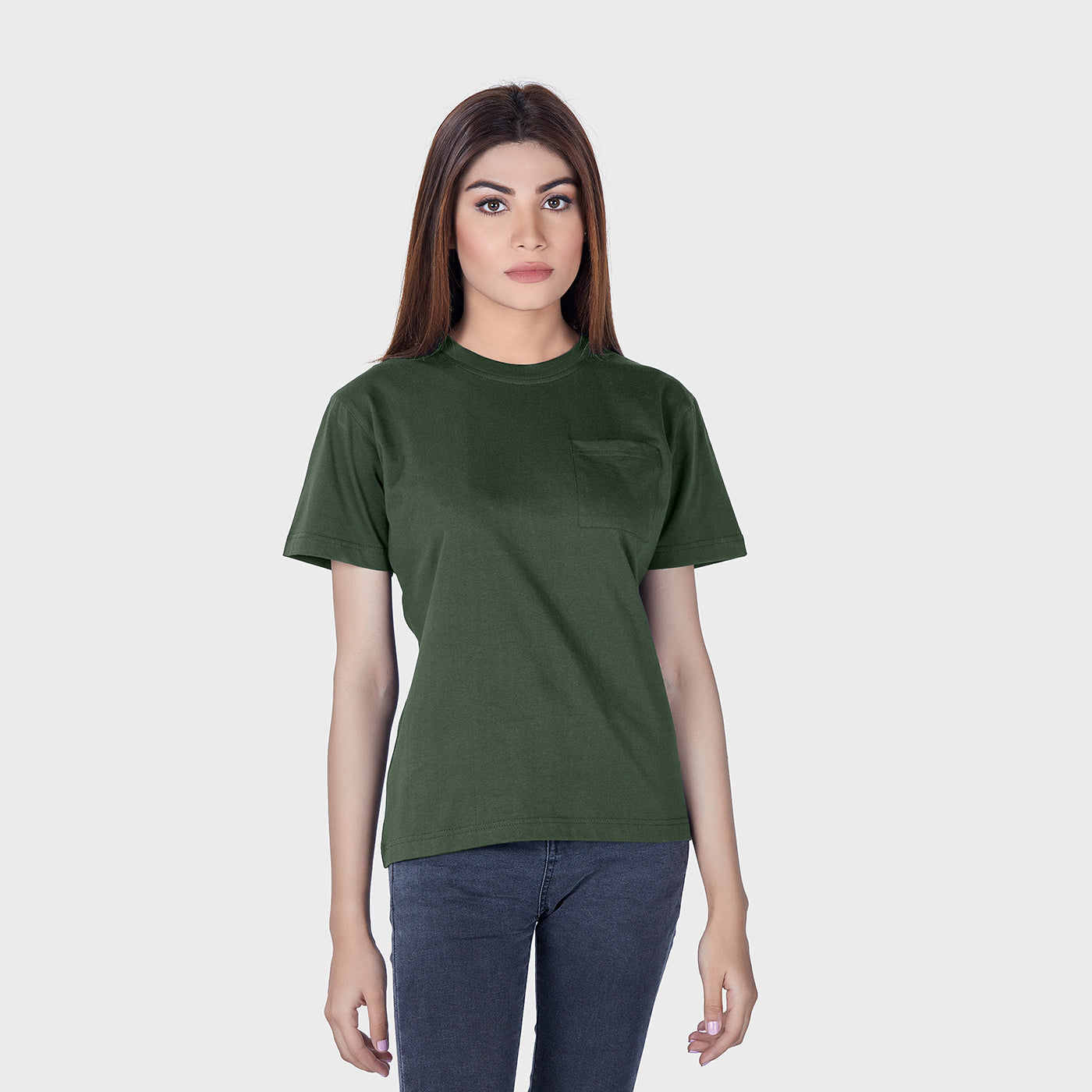 Crew Neck T-Shirt with pockets