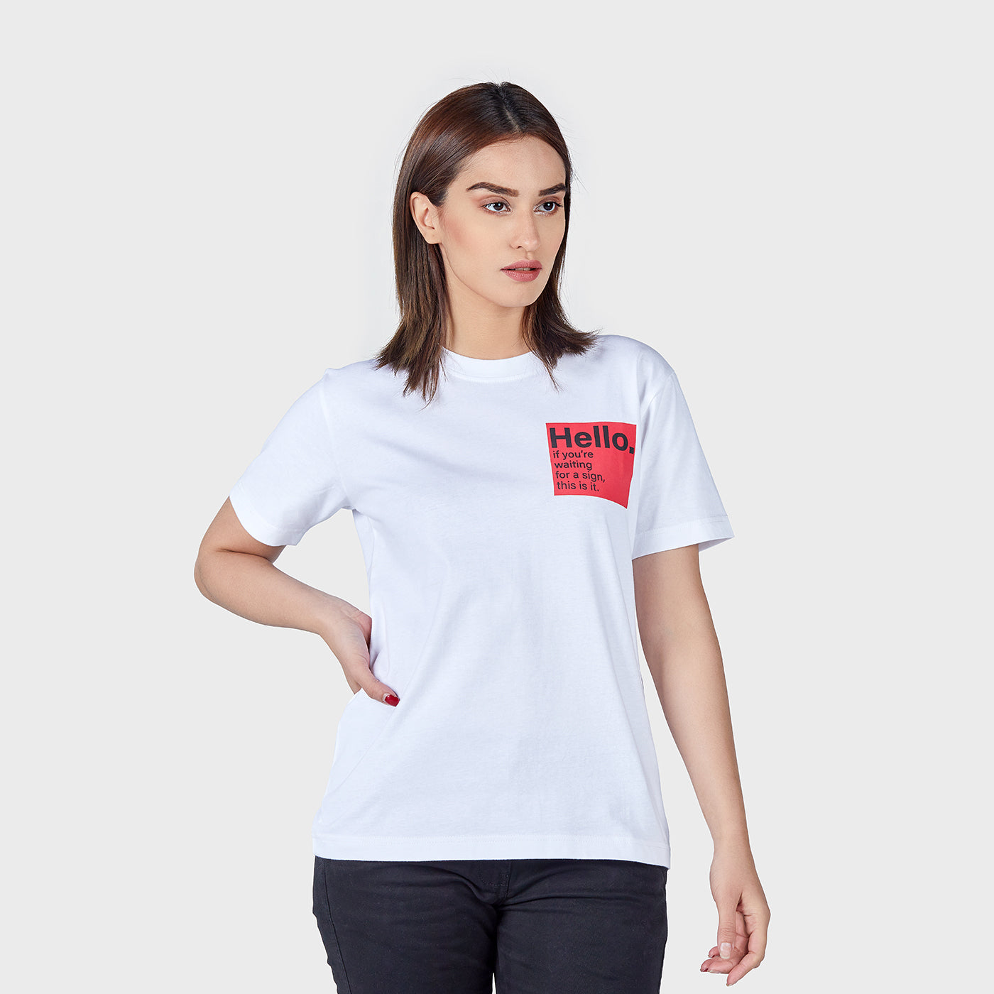 Buy WHITE Graphic T-Shirt – Ndure.com