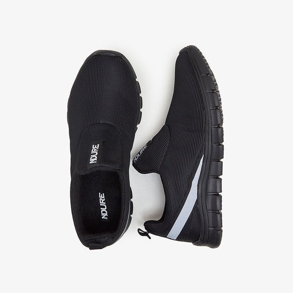 Buy BLACK Comfy Slip-On Athletic Shoes â Ndure.com