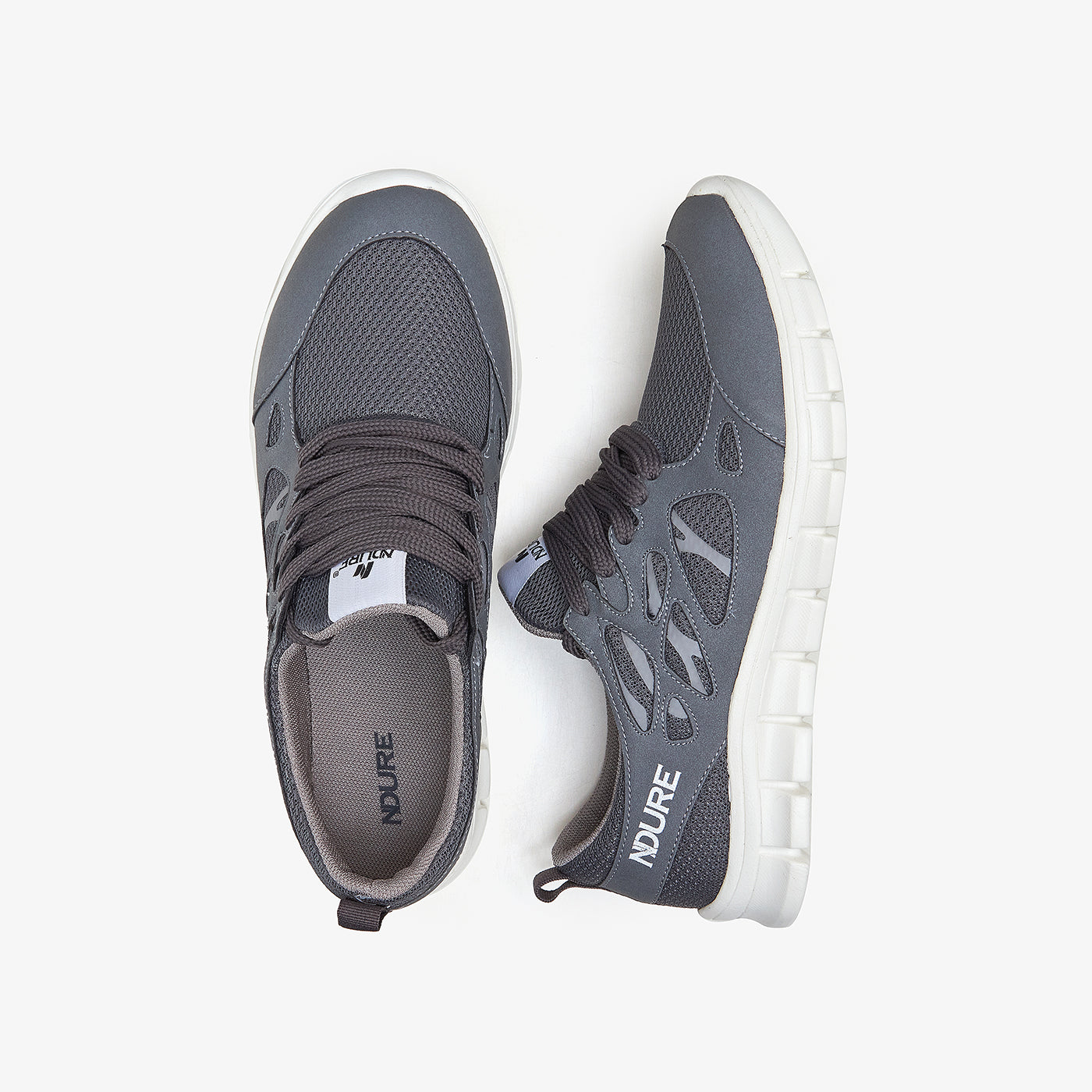 Buy GREY Lace-up Athletic Shoes – Ndure.com