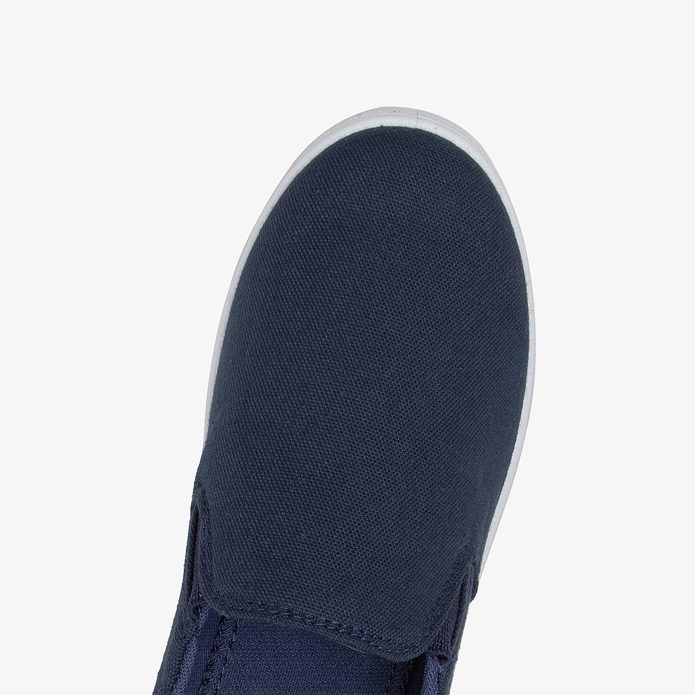 Buy NAVY Athletic Canvas Slip Ons â Ndure.com