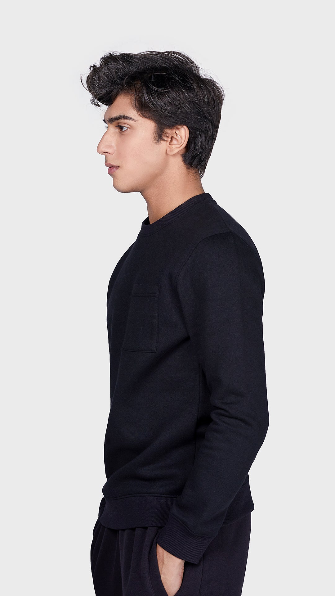 Fleece Sweatshirt with Pocket