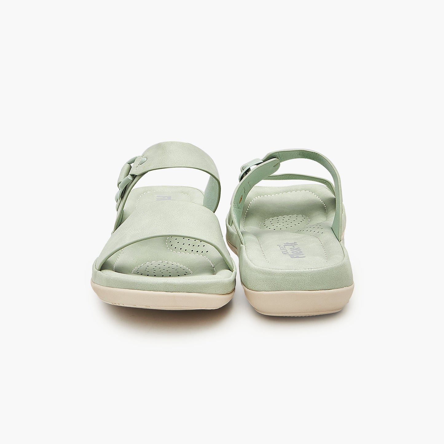 Cushioned Slippers with Straps