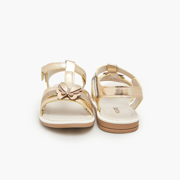 Buy GOLD Dazzling Girls Sandals – Ndure.com